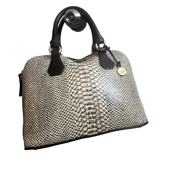 Brahmin Vivian Satchel/Shoulder Bag in Pearl Dogwood - Picture 6 of 16